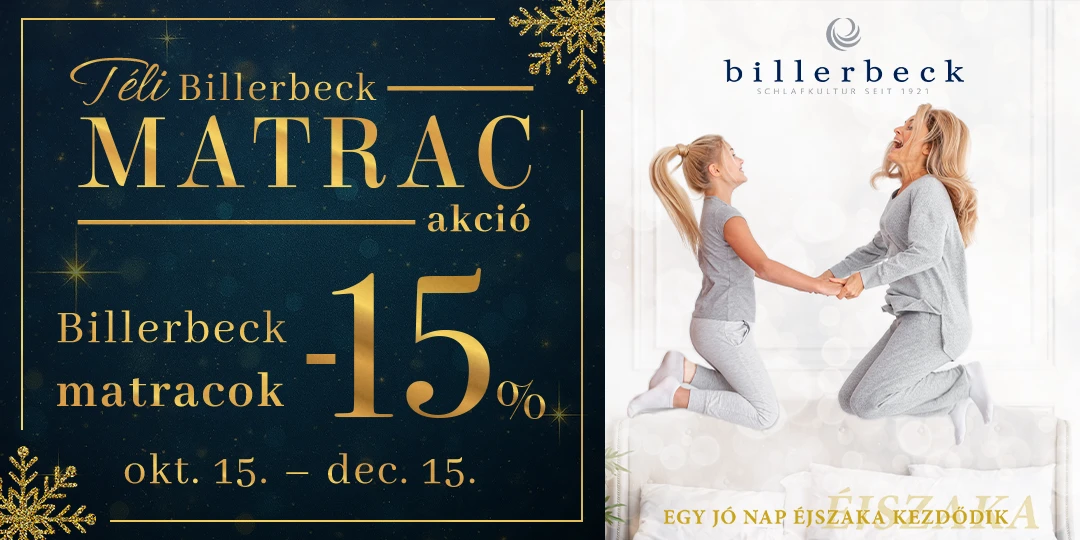 Billerbeck téli matrac akció
