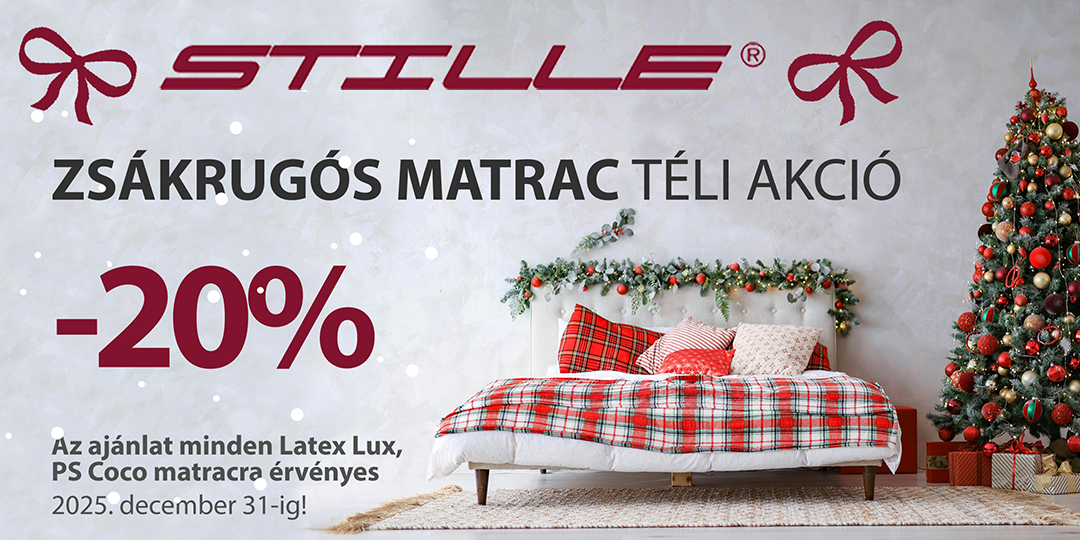 Stille táskarugós matrac akció