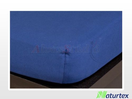 Naturtex Jersey fitted bed sheet - dark blue 140-160x200 cm