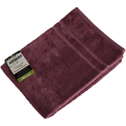 Naturtex Bambuszos törölköző Padlizsán lila 50x100 cm