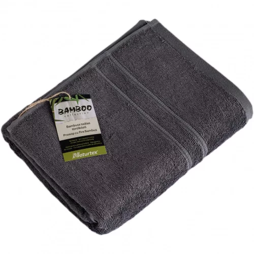 Naturtex Bambuszos törölköző Szürke 50x100 cm