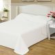 Naturtex Clara microfiber coverlet - White stripes 235x250 cm