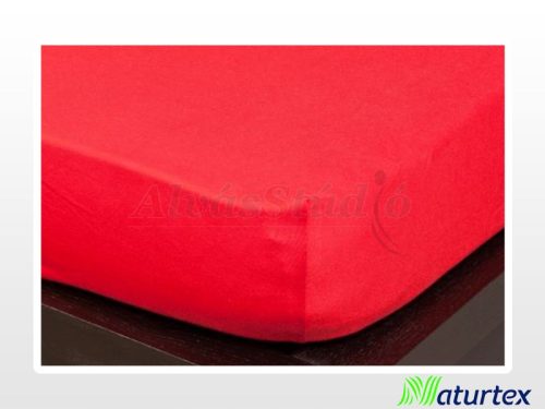 Naturtex Jersey fitted bed sheet - red 140-160x200 cm
