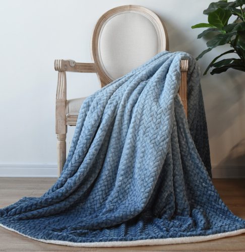 Naturtex polyester blanket - Ombre blue 150x200 cm