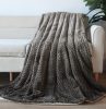 Naturtex polyester blanket - Ombre grey 150x200 cm