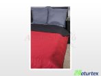   Naturtex Emily microfiber ágytakaró - piros-fekete 235x250 cm