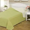 Naturtex Emily microfiber ágytakaró - bézs-zöld 235x250 cm