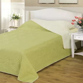   Naturtex Emily microfiber ágytakaró - bézs-zöld 235x250 cm