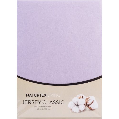 Naturtex Jersey fitted bed sheet - orchid purple 90-100x200 cm