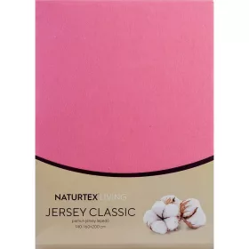 Naturtex Jersey gumis lepedő rózsaszín 180-200x200 cm