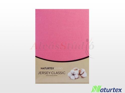 Naturtex Jersey fitted bed sheet - matt pink  90-100x200 cm