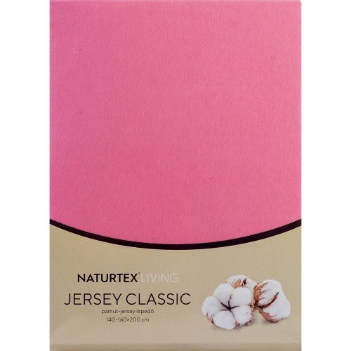 Naturtex Jersey fitted bed sheet - matt pink  90-100x200 cm