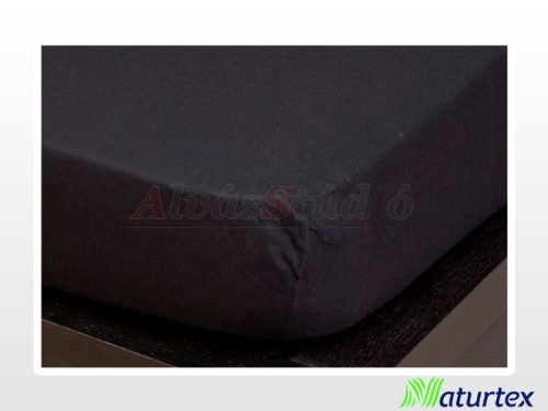 Naturtex Jersey fitted bed sheet - black 180-200x200 cm