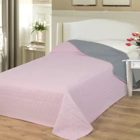   Naturtex Emily microfiber ágytakaró - púder-szürke 235x250 cm
