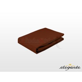 Elegante Jersey gumis lepedő Sötétbarna 90-100x200 cm