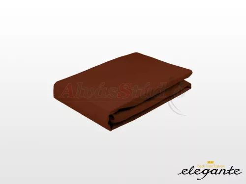 Elegante Jersey gumis lepedő Sötétbarna 90-100x200 cm