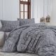 Naturtex 5-piece cotton bed linen set - Grey forest