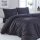 Naturtex 5-piece cotton bed linen set - Black