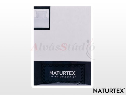 Naturtex 3-piece cotton-satin bed linen set -  Jacquard white