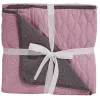 Naturtex microfiber ágytakaró - szürke-rózsaszín 235x250 cm