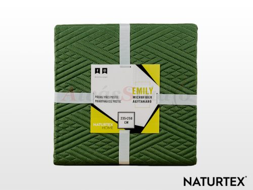 Naturtex Emily microfiber ágytakaró - olajzöld 235x250 cm