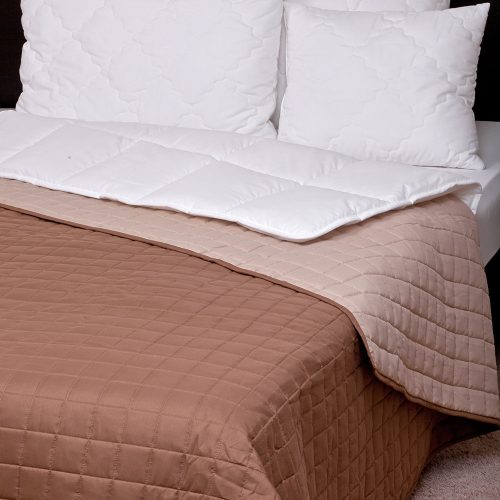 Naturtex Laura microfiber coverlet - brown-beige 140x240 cm