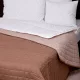 Naturtex Laura microfiber ágytakaró - barna-drapp 140x240 cm