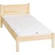 Möbelstar 319 - plain pine bed frame 90x200 cm