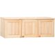 Möbelstar 263 - 3 door plain pine height extension unit