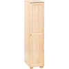 Möbelstar 211 - 1 door plain pine wardrobe (with garment rod)