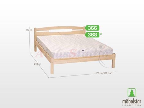 Möbelstar 368 - plain pine bed frame 180x200 cm