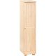 Möbelstar 212 - 1 door plain pine wardrobe (with shelves)