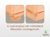 Möbelstar 212 - 1 ajtós natúr fenyő szekrény (polcos)