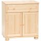 Möbelstar 123 - 2 door 1 drawer plain pine dresser