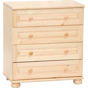 Möbelstar 127 - 4 fiókos natúr fenyő komód