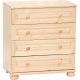 Möbelstar 127 - 4 drawer plain pine dresser