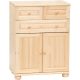 Möbelstar 125 - 2 door 3 drawer plain pine dresser