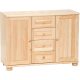 Möbelstar 132 - 2 door 4 drawer plain pine dresser