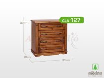 Möbelstar CLA 127 -  4 door stained pine dresser