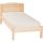 Möbelstar 339G - plain pine bed frame with gas spring storage 90x200 cm