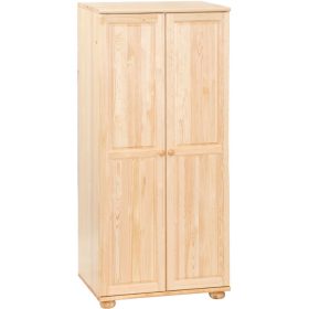   Möbelstar 221 - 2 ajtós natúr fenyő szekrény (akasztós)