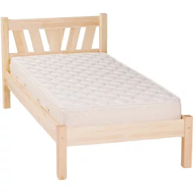   Möbelstar 389G - natúr fenyő ágykeret gázrugós ágyneműtartóval 90x200 cm