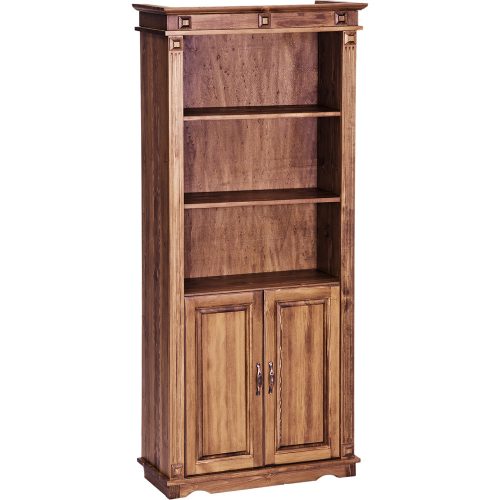 Möbelstar CLA 262 - 2 door stained pine open shelf unit