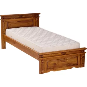   Möbelstar CLA 90G - pácolt fenyő ágykeret gázrugós ágyneműtartóval 90x200 cm