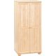 Möbelstar 222 - 2 door plain pine wardrobe (with divider)