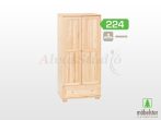   Möbelstar 224 - 2 ajtós 1 fiókos natúr fenyő szekrény (akasztós)