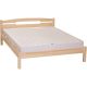 Möbelstar 366G - plain pine bed frame with gas spring storage 160x200 