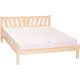 Möbelstar 386G - plain pine bed frame with gas spring storage 160x200 