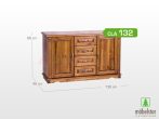 Möbelstar CLA 132 - 2 door 4 drawer stained pine dresser