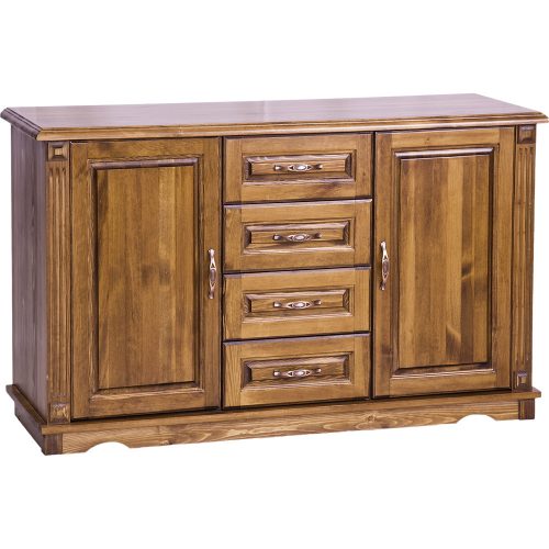 Möbelstar CLA 132 - 2 door 4 drawer stained pine dresser